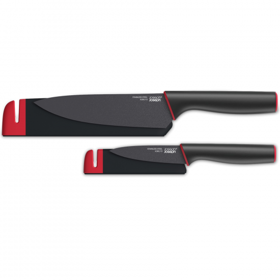 Набор из 2 ножей в чехлах со встроенной ножеточкой Joseph Joseph Slice&Sharpen™ Knives 2pc 1