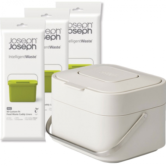 Комплект контейнер + пакеты Joseph Joseph Stack Food Waste Caddy & Liners 4 Litre 2