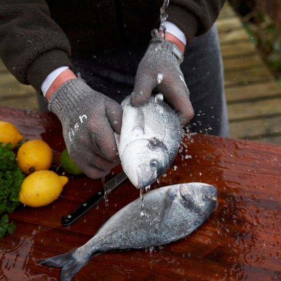 Перчатки для разделывания рыбы непромокаемые Skruba Fish 3