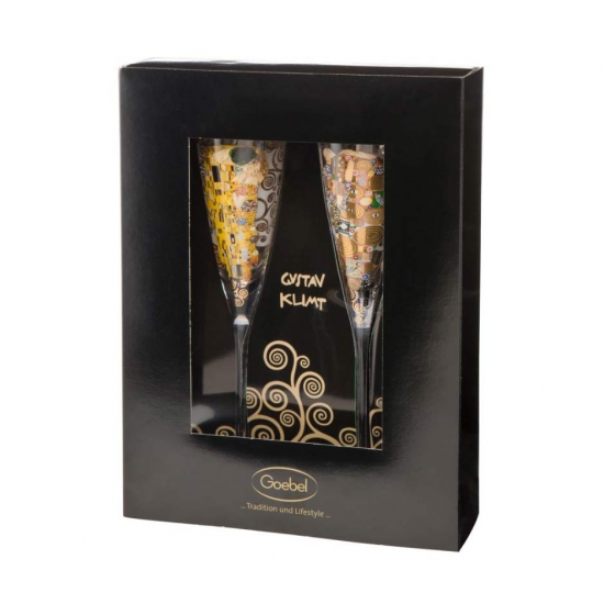 Бокалы для шампанского Set of Champagne Gustav Klimt 2