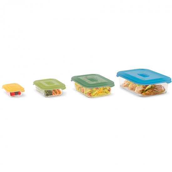 Стеклянные контейнеры для хранения продуктов Joseph Joseph Nest™ Glass Storage Set of 4 7