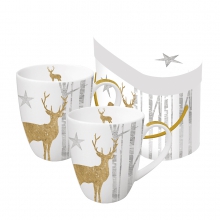 Набор кружек в подарочной упаковке Mystic Deer 350 ml