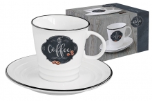 Чашка с блюдцем Retro Kitchen