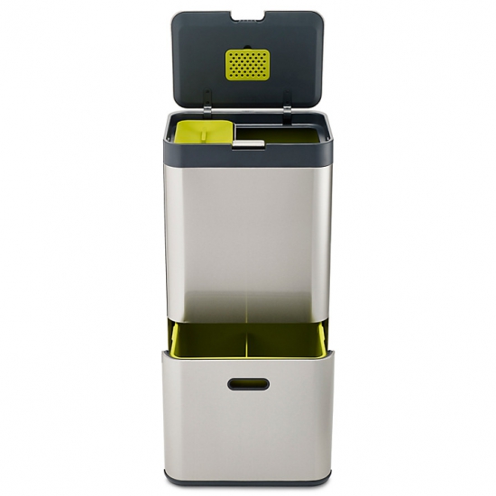 Контейнер для сортировки мусора Joseph Joseph Intelligent Waste™ Totem 60L Stainless Steel 3