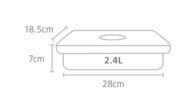 Joseph Joseph Dial Rectangular Storage Container 2.4L